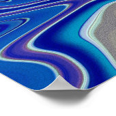 Een scheut blauw poster (Hoek)