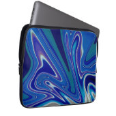Een scheutje blauw laptop sleeve (Voorkant Rechts)