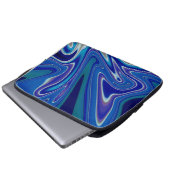 Een scheutje blauw laptop sleeve (Voorkant onderkant)