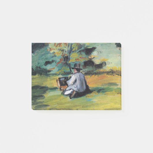 Een schilder aan het werk - Paul Cezanne - C1874 Post-it® Notes (Voorkant)
