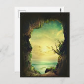 Een Schilderachtig foto van een tropisch Zee neger Briefkaart (Voorkant / Achterkant)