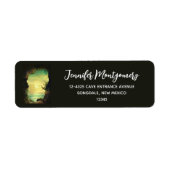 Een Schilderachtig foto van een tropisch Zee neger Etiket (Voorkant)