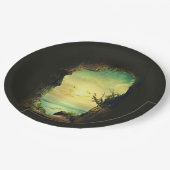 Een Schilderachtig foto van een tropisch Zee neger Papieren Bordje (Gekanteld)