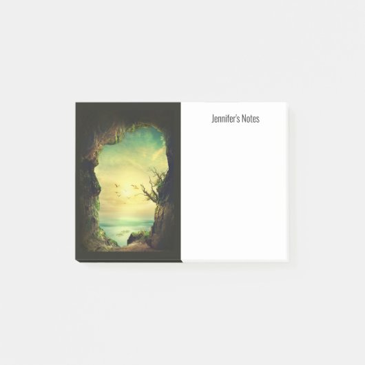 Een Schilderachtig foto van een tropisch Zee neger Post-it® Notes (Voorkant)