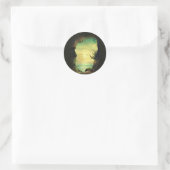 Een Schilderachtig foto van een tropisch Zee neger Ronde Sticker (Tas)