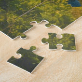 Een schilderachtig kuststadje legpuzzel (Zijkant)
