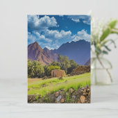 Een Schilderachtig landschap van de VAE Feestdagenkaart (Staand voorkant)