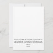 Een Schilderachtig landschap van de VAE Feestdagenkaart (Achterkant)