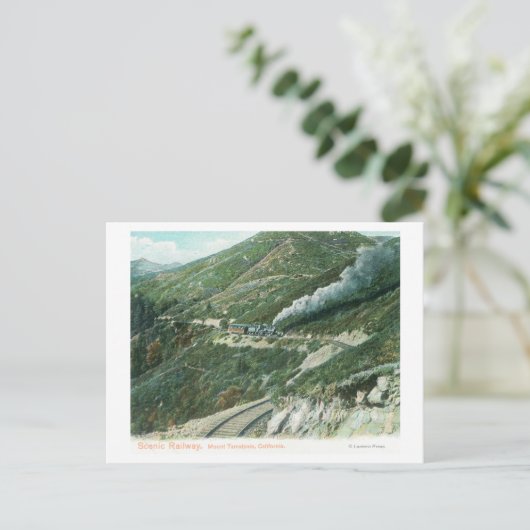 Een Schilderachtig spoorstaaf ViewMt. Tamalpais, C Briefkaart (Staand voorkant)