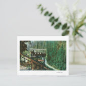 Een Schilderachtig spoorweg langs de Sacramento Briefkaart (Staand voorkant)