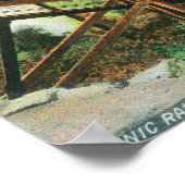 Een Schilderachtig spoorweg langs de Sacramento Poster (Hoek)