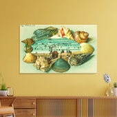 Een Schilderachtig Uitzicht aan de grens met zeesc Canvas Afdruk (Insitu (Woonkamer))