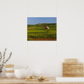 Een schilderachtig uitzicht van een schuur in Mosk Poster (Keuken)