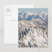 Een Schilderachtig Uitzicht van Snowy-bergen en -b Briefkaart (Voorkant / Achterkant)