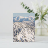Een Schilderachtig Uitzicht van Snowy-bergen en -b Briefkaart (Staand voorkant)
