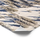 Een Schilderachtig Uitzicht van Snowy-bergen en -b Poster (Hoek)