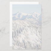 Een Schilderachtig Uitzicht van Snowy Mountains an Briefpapier (Voorkant / Achterkant)