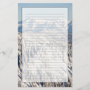 Een Schilderachtig Uitzicht van Snowy Mountains an Briefpapier