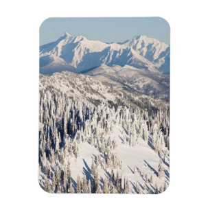Een Schilderachtig Uitzicht van Snowy Mountains an Magneet