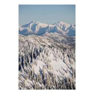 Een Schilderachtig Uitzicht van Snowy Mountains an Poster