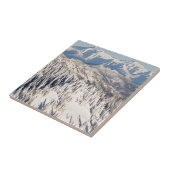 Een Schilderachtig Uitzicht van Snowy Mountains an Tegeltje (Zijkant)