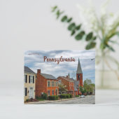 Een Schilderachtig Uitzicht van Wrightsville Penns Briefkaart (Staand voorkant)