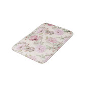 Een schilderende bloem en bladeren in een naadloos badmat (Gekanteld)