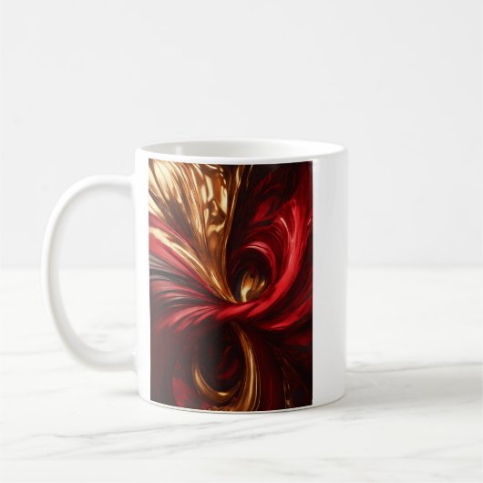 Een schilderij met rode mok (Links)