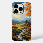 Een schilderij van boslandschap Case-Mate iPhone case (Achterkant)