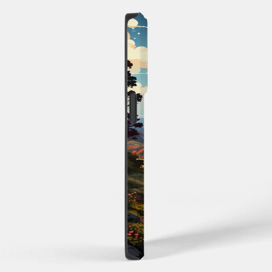 Een schilderij van boslandschap Case-Mate iPhone case (Achterkant / Rechts)