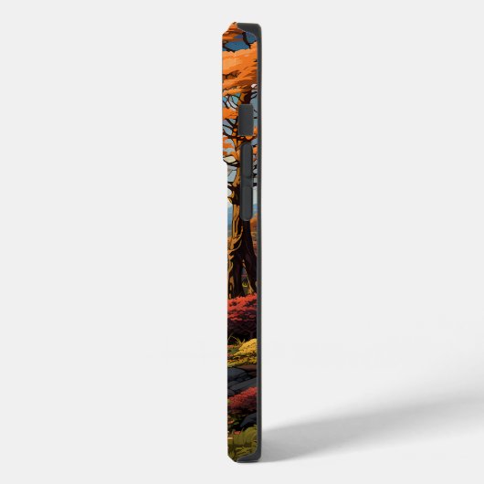 Een schilderij van boslandschap Case-Mate iPhone case (Achterkant / Links)