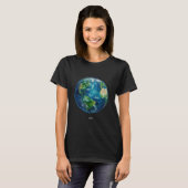 Een schilderij van de aarde in de ruimte t-shirt (Voorkant volledig)