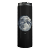 Een schilderij van de maan in de ruimte thermosbeker (Achterkant)