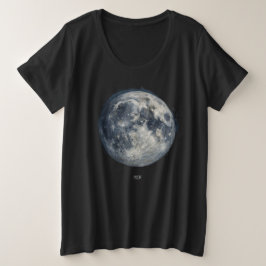 Een schilderij van de maan in een ruimte T-shirt