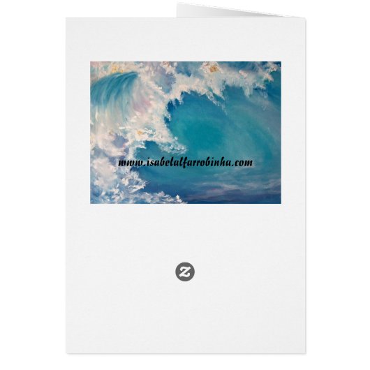 Een schilderij van een golflengte met goud (Achterkant)