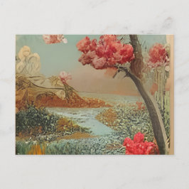 Een schilderij van een hond die op een deken naast uitnodiging briefkaart