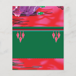 Een schilderij van een kikker in een grasveld flyer
