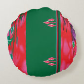 Een schilderij van een kikker in een grasveld rond kussen (Achterkant)