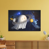 Een schilderij van een kunstenaar canvas afdruk (Insitu (Woonkamer))