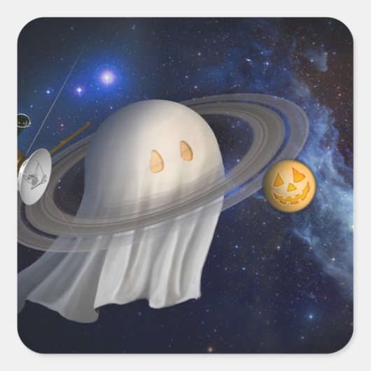 Een schilderij van een kunstenaar vierkante sticker (Voorkant)