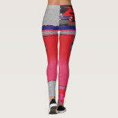 Een schilderij van een vrouw in een roze jurk leggings (Achterkant)