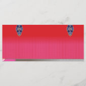 Een schilderij van een vrouw in een roze jurk menu (Achterkant)