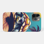 Een schildpad draagt een zonnebril Case-Mate iPhone case (Achterkant (horizontaal))