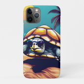 Een schildpad draagt een zonnebril Case-Mate iPhone case (Achterkant)
