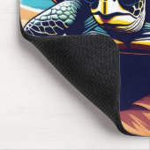 Een schildpad draagt een zonnebril muismat (Hoek)