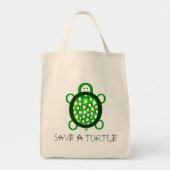 Een schildpad opslaan tote bag (Voorkant)