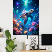 Een schildpad poster (Thuiskantoor)