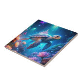 Een schildpad tegeltje (Zijkant)