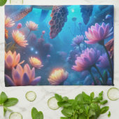 Een schildpad theedoek (Gevouwen)