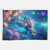 Een schildpad theedoek (Horizontaal)